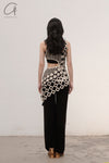 SWAYING/KNIT Embroidered Crochet Tank Top with Bandeau SW22SST58 White/Black